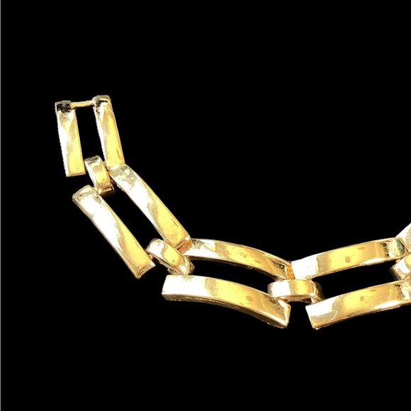 Vintage 1970’s Vendome Chunky Gold Bracelet - Picture 3 of 7